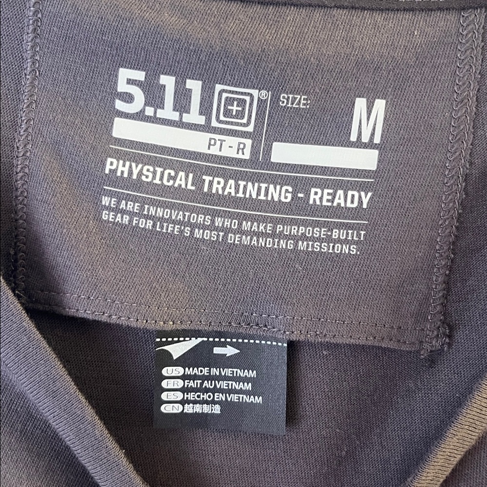 5.11 Always… Dark Grey PT-R WOMEN'S ALWAYS TEE Size Medium - Picture 4 of 7